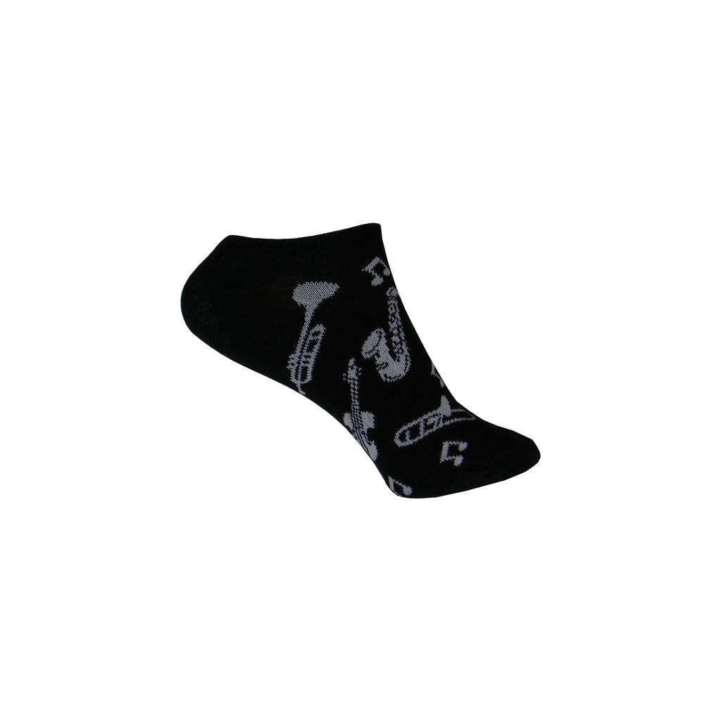 Three Musical Pack (1 Piano, 1 Instrument, 1 Music Note) Footie Socks ...